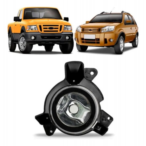 Farol Milha Auxiliar Ranger Ecosport 2005/2009 Com Suporte