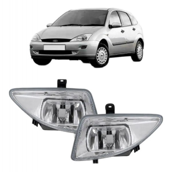 Par Farol Milha Auxiliar Focus Sedan Hatch 1998 A 2003
