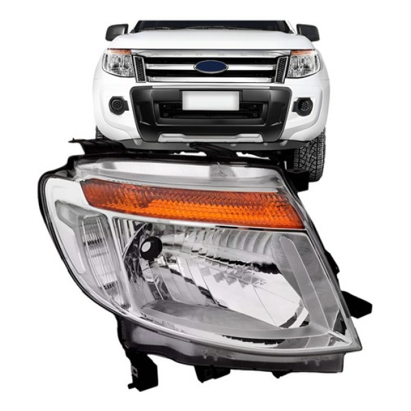 Farol Ranger 2013 2014 2015 2016 Manual Cromado