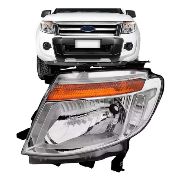 Farol Ranger 2013 2014 2015 2016 Manual Cromado