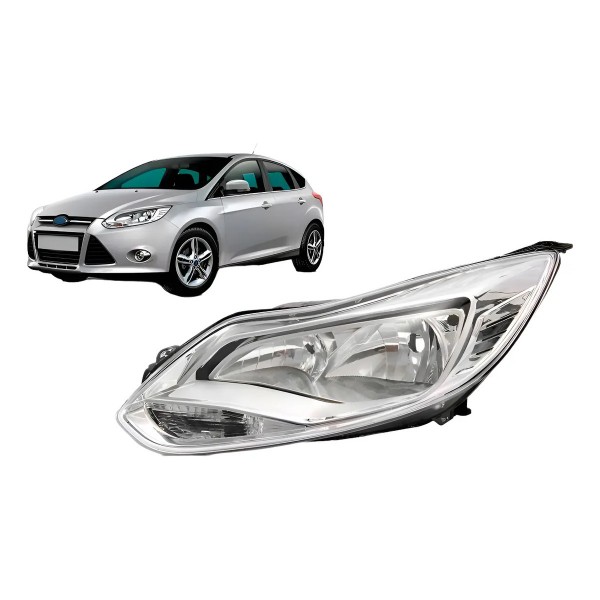 Farol Focus 2014 2015 Foco Duplo Cromado