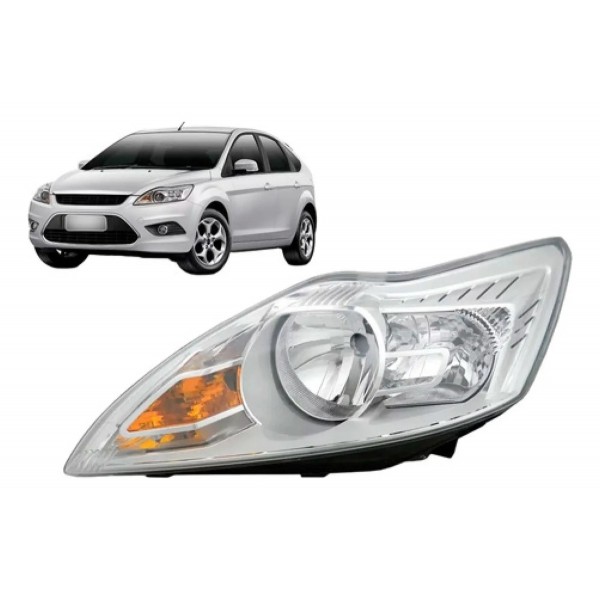Farol Manual Focus Cromado  2009 2010 2011 2012 2013