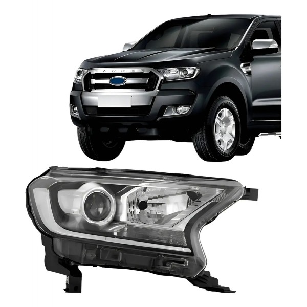 Farol Ranger 2016 17 18 19 20 20 21 22 23 Projetor Eletrico