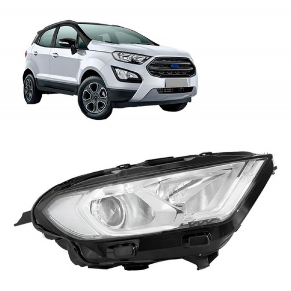 Farol Ecosport 2018 2019 2020 2021 Manual Com Led Xenon