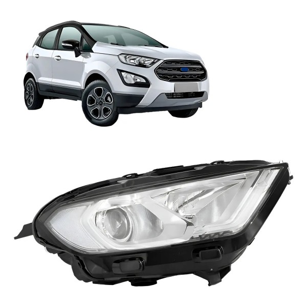 Farol Ecosport 2018 2019 2020 2021 Manual Com Led Xenon
