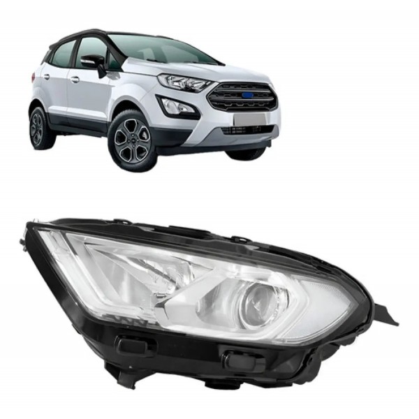 Farol Ecosport 2018 2019 2020 2021 Manual Com Led Xenon