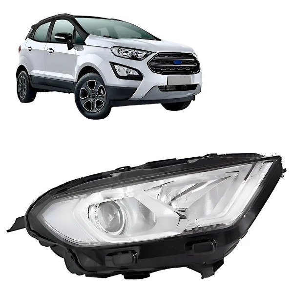 Farol Ecosport 2018 A 2021 Manual Com Led Projetor Xénon Di Direito