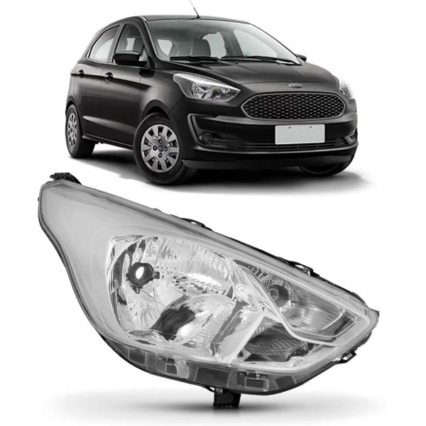 Farol Novo Ka 2019 2020 2021 2022 Cromado