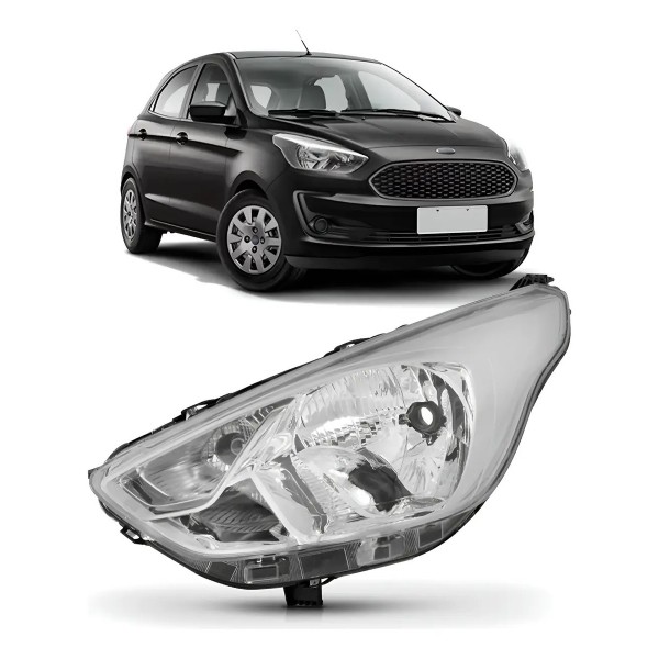 Farol Novo Ka 2019 2020 2021 2022 Cromado