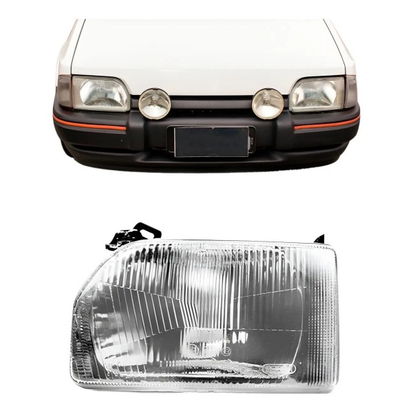 Farol Escort 1987 1988 89 90 91 92 93 94 Lente Policarbonato