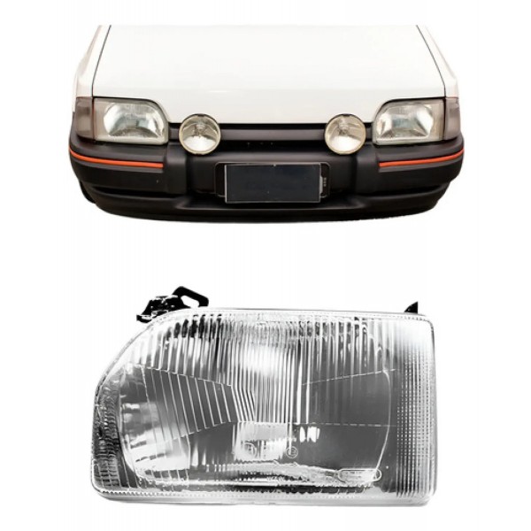 Farol Escort 1987 1988 89 90 91 92 93 94 Lente Policarbonato