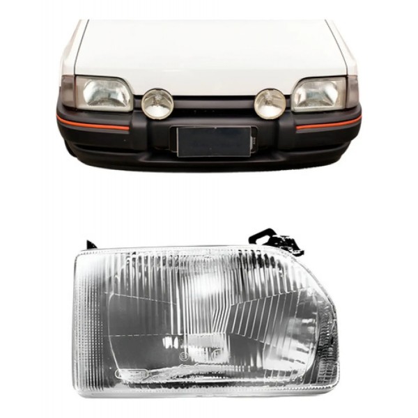 Farol Escort 1987 1988 89 90 91 92 93 94 Lente Policarbonato