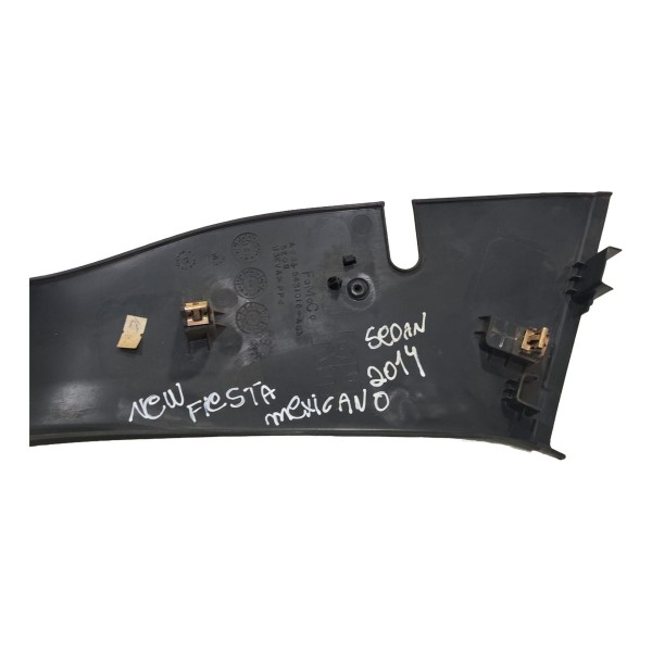 Acabamento Soleira Traseira Direita New Fiesta 2011 A 2017 Preto