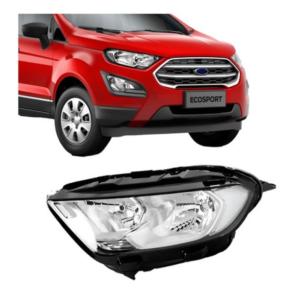 Farol Ecosport 2019 2020 Elétrico Sem Led Motor E Projetor