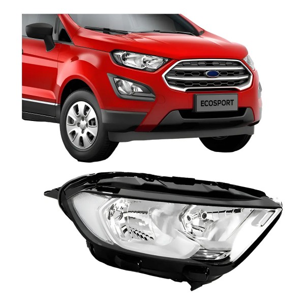 Farol Ecosport 2019 2020 Elétrico Sem Led Motor E Projetor