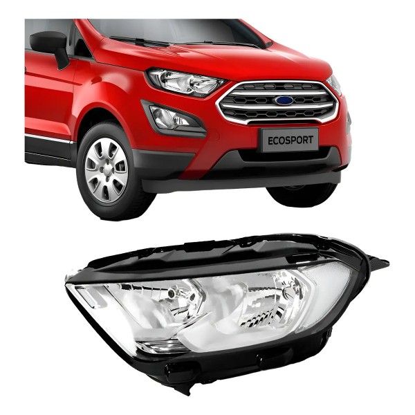 Farol Ecosport 2019 2020 Elétrico Com Projetor Sem Led