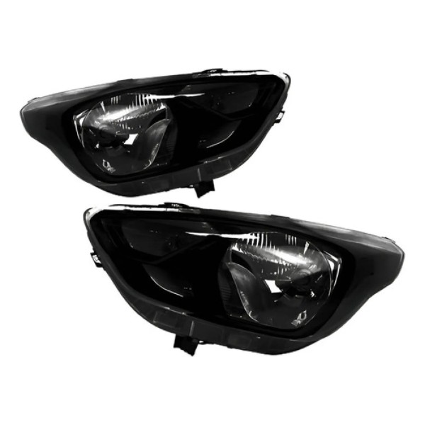 Par Farol Para Ford Ka 2019 2020 Máscara Negra Manual