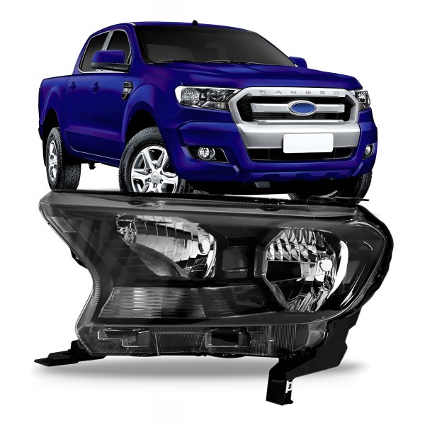 Farol Ranger Mascara Negra 2016 A 2019 Pisca Seta Cristal