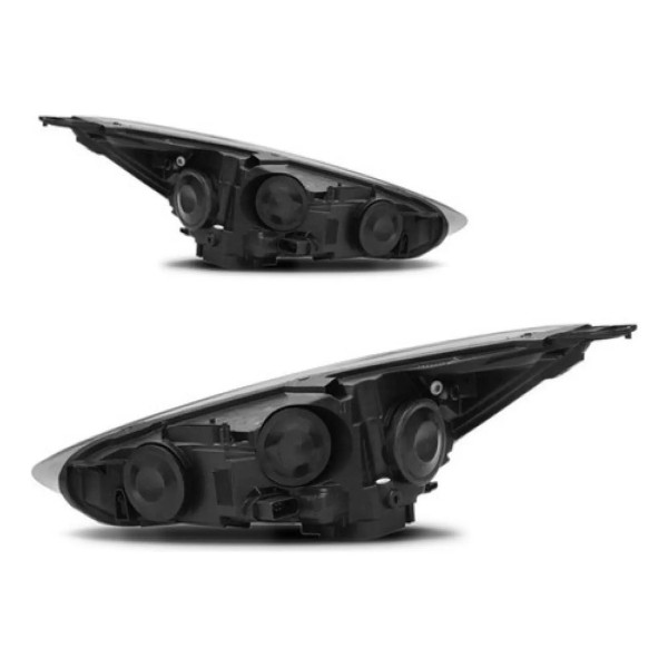 Par Farol Mascara Negra Eletrico Focus 2015 A 2018 Sem Led