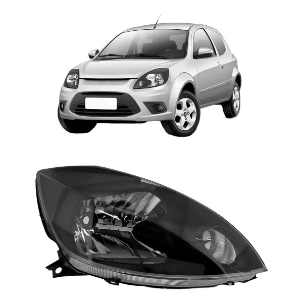 Farol Ka 2008 2009 2010 2011 2012 Manual Mascara Negra