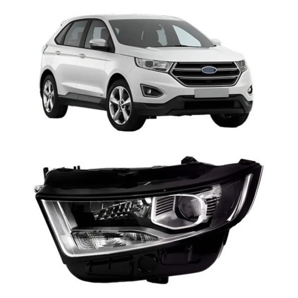 Farol Para Ford Edge Com Motor E Projetor 2016 2017 Elétric