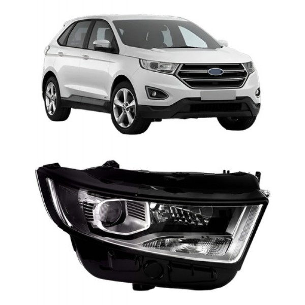 Farol Para Ford Edge Com Motor E Projetor 2016 2017 Elétric