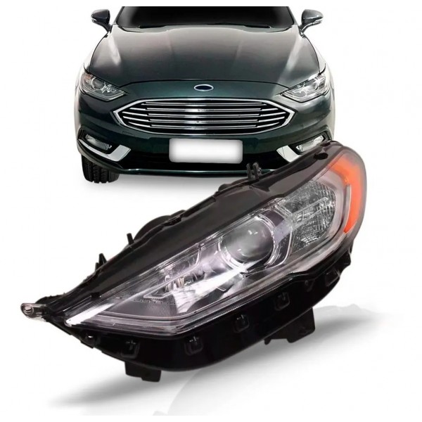 Farol Fusion 2017 2018 2019 Sel Flex Manual Sem Led.