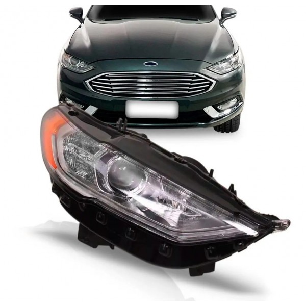 Farol Fusion 2017 2018 2019 Sel Flex Manual Sem Led.