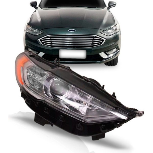 Farol Fusion 2017 2018 2019 Sel Flex Manual Sem Led.