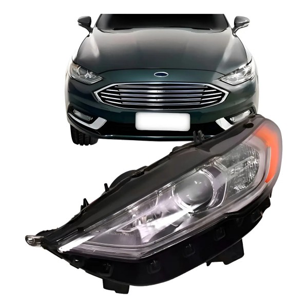 Farol Fusion 2017 2018 2019 Sel Flex Manual Sem Led Esquerdo Esquerdo