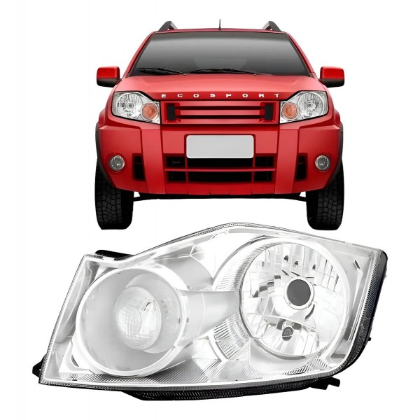 Farol Ecosport 2008 2009 2010 2011 2012 Cromado