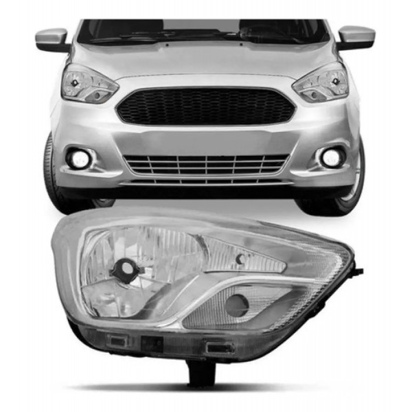 Farol Ka 2015 2016 2017 2018 Manual Cromado