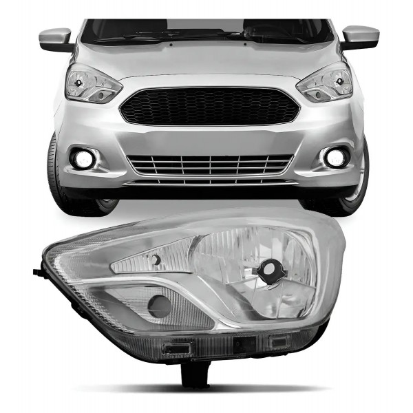 Farol Ka 2015 2016 2017 2018 Manual Cromado