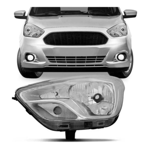 Farol Ka 2015 2016 2017 2018 Manual Cromado