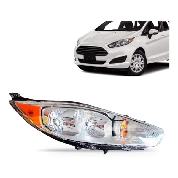 Farol New Fiesta Mexicano 13 14 15 16 Cromado Seta Âmbar