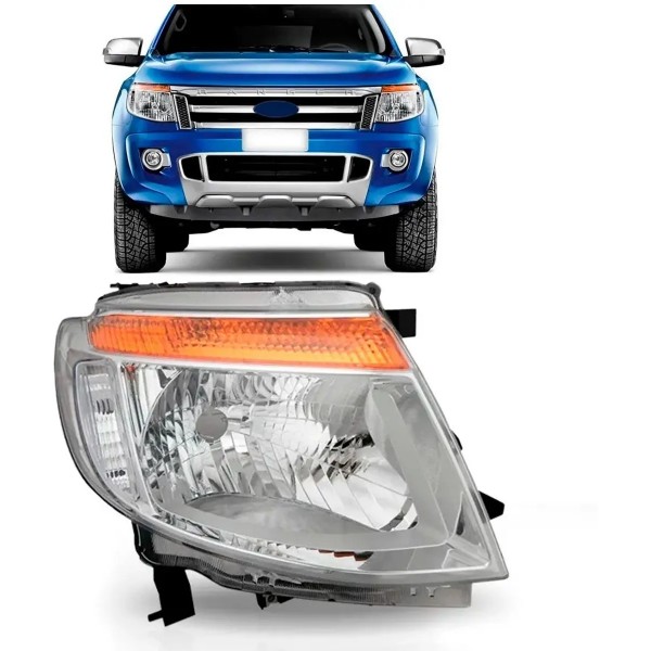Farol Ranger 2013 2014 2015 2016 Elétrico Cromado