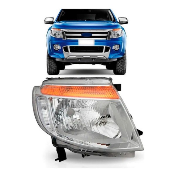 Farol Ranger 2013 2014 2015 2016 Elétrico Cromado