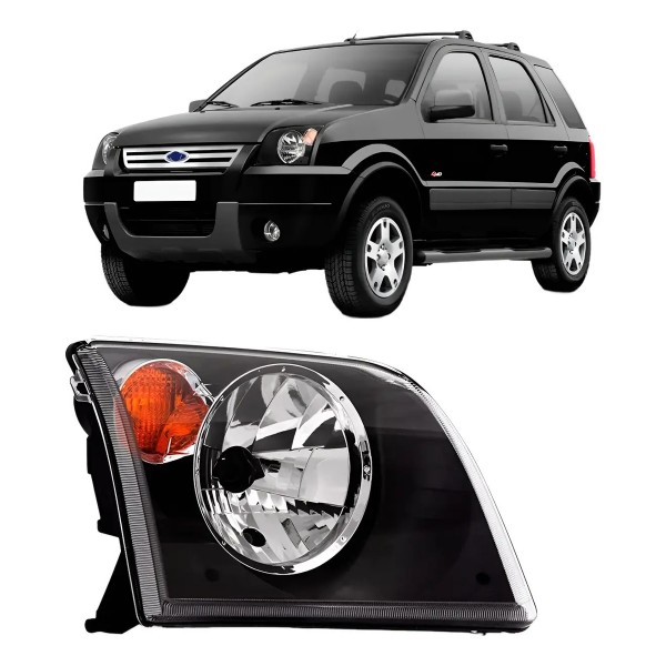 Farol Para Ford Ecosport 2004 2005 2006 2007 Pisca Âmbar