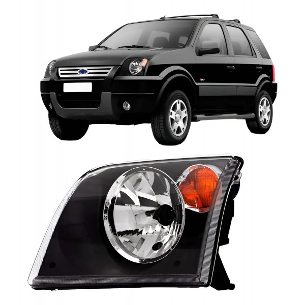 Farol Para Ford Ecosport 2004 2005 2006 2007 Pisca Âmbar