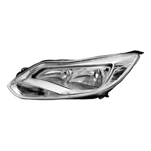 Farol Focus 2014 2015 2016 Eletrico C/motor Cromado