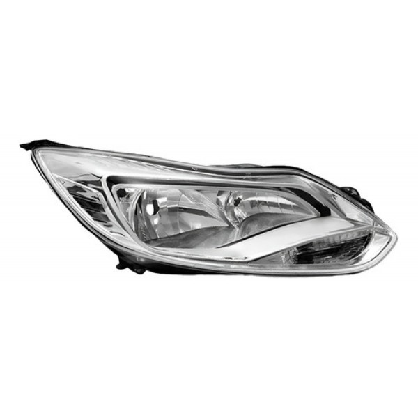 Farol Focus 2014 2015 2016 Eletrico C/motor Cromado