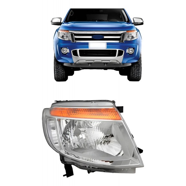 Farol Ranger 2013 2014 2015 2016 Pisca Ambar Cromado