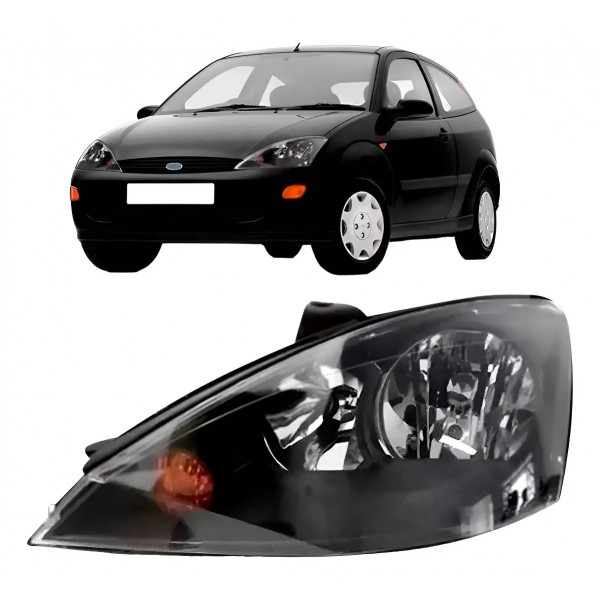 Farol Focus 2004 2005 2006 2007 2008 Eletrico Mascara Negra