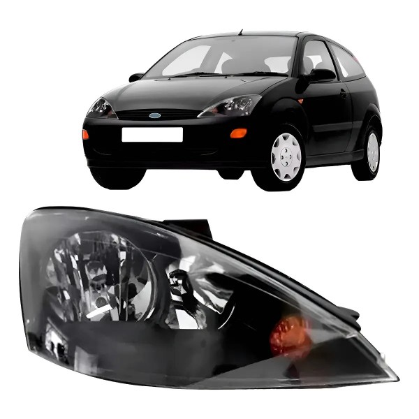 Farol Focus 2004 2005 2006 2007 2008 Eletrico Mascara Negra