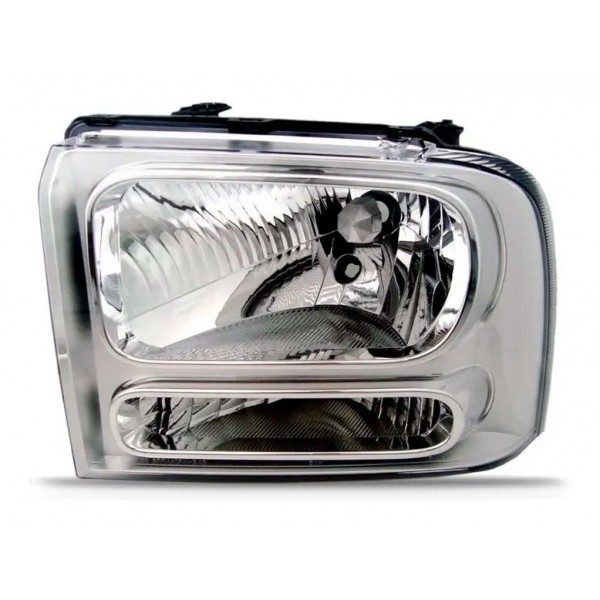 Farol Ford F250 2006 07 08 09 10 2011 Cromado