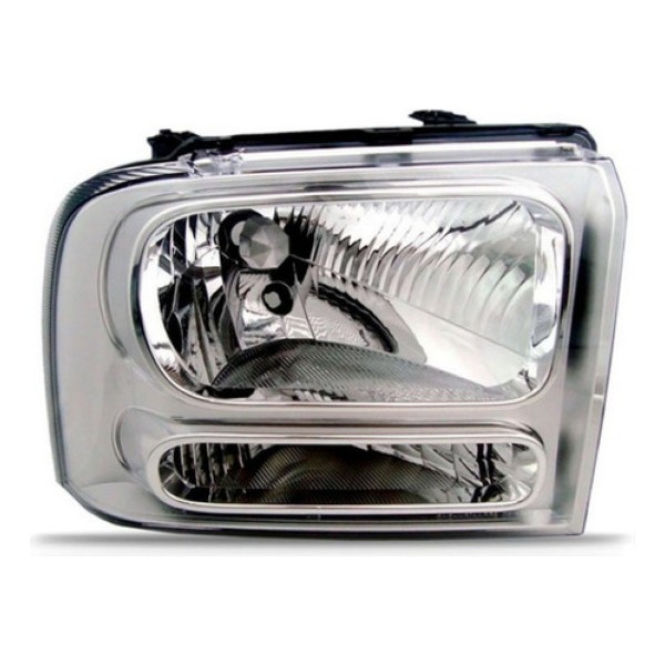 Farol Ford F250 2006 07 08 09 10 2011 Cromado