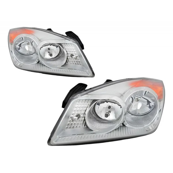 Par Farol Para Ford Fiesta 2008 2009 2010 Cromado Direito