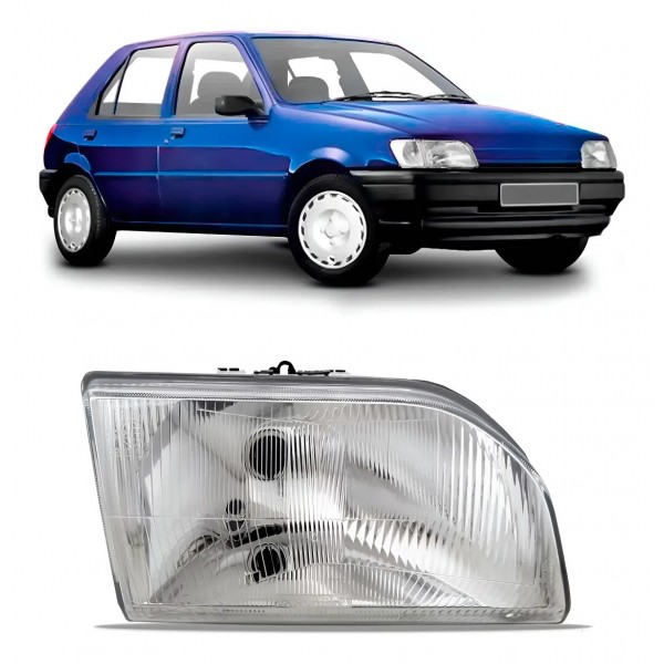 Farol Ford Fiesta 1994 1995 1996 Cromado