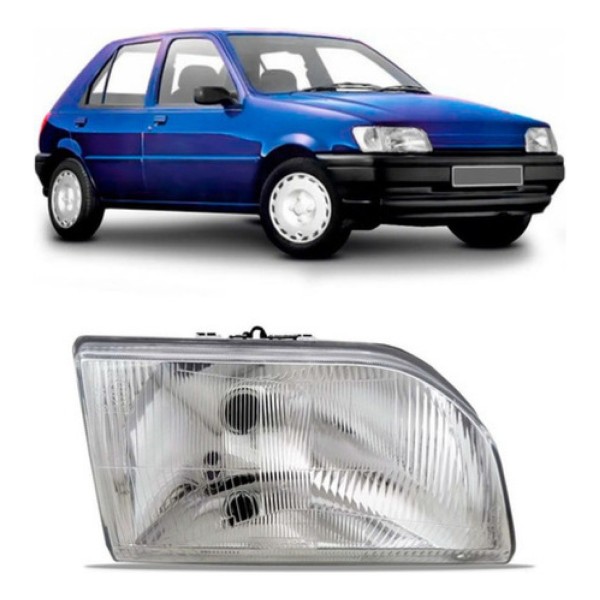 Farol Ford Fiesta 1994 1995 1996 Cromado