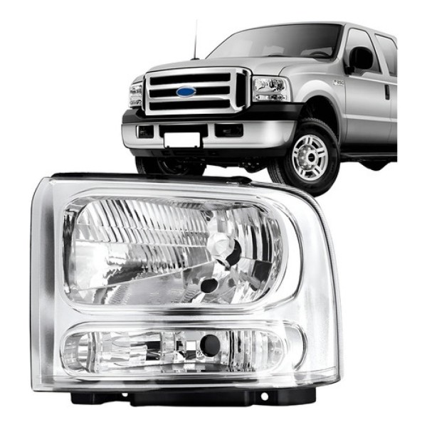 Farol F250 2006 2007 2008 2009 2010 2011 Manual H4 Promoçã